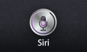 Siri icon and text
