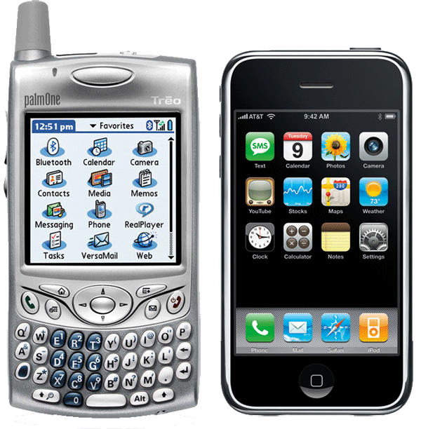 treo and iphone